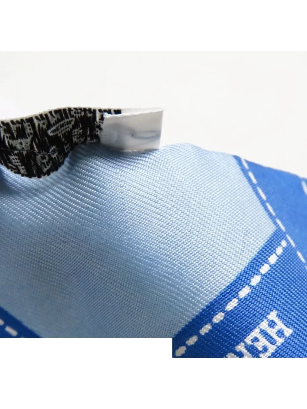 Hermes Twilly Blue Silk Bolduc Pattern Scarf